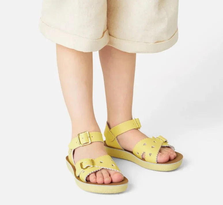 Salt-Water Sandals: Sweetheart Butter Yellow Kids Sandal
