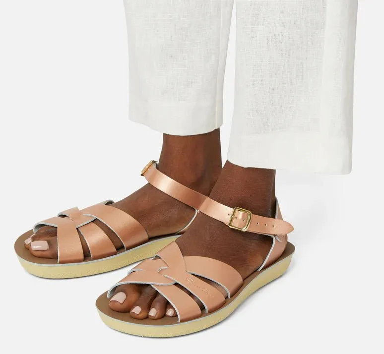 Salt-Water Sandals: Swimmer Rose Gold Womens Sandal
