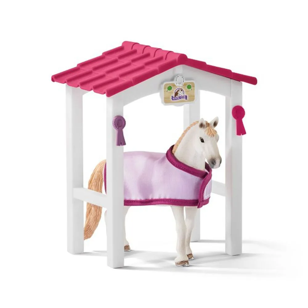 Schleich Horse Stall With Luistano Mare Set