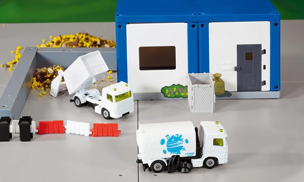 SIKU 1687 Municipal Set Road Sweeper & Garbage Truck Wise - Kids Toys