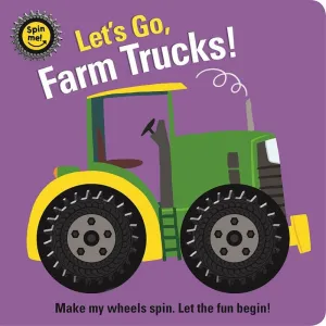 SPIN ME BOARD BOOK LET'S GO FARM TRUCKS