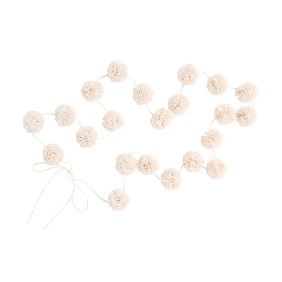 Spinkie Baby | Mini Pom Garland | Cream