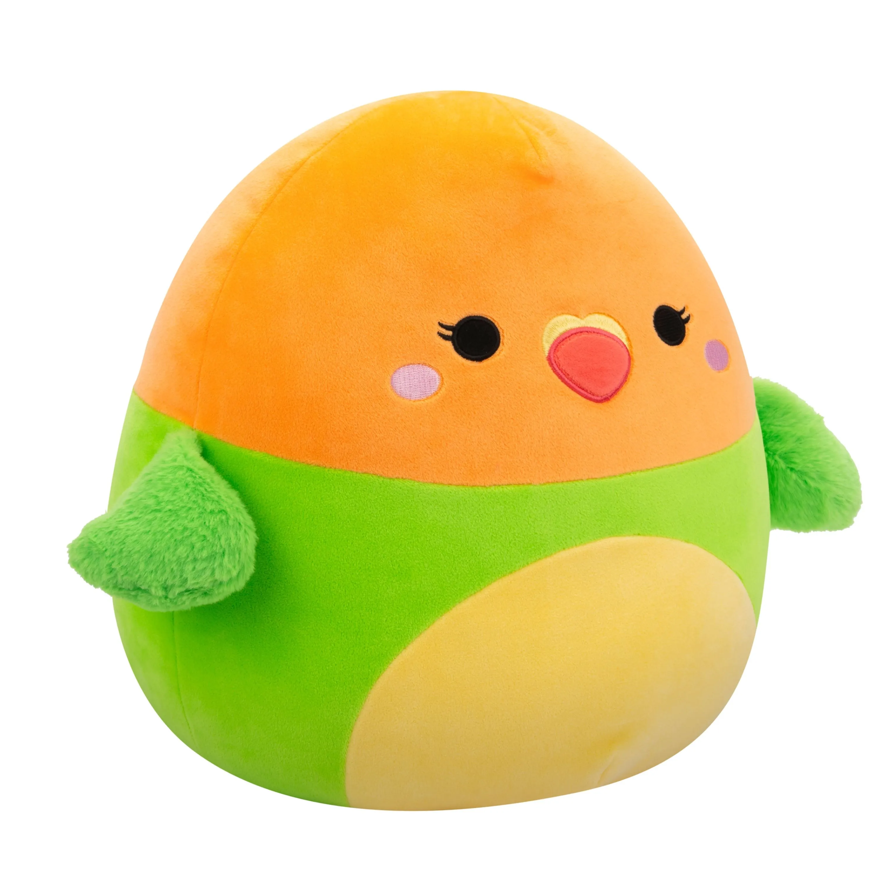 Squishmallows 14 Inch S20 Plath Green And Orange Love Bird