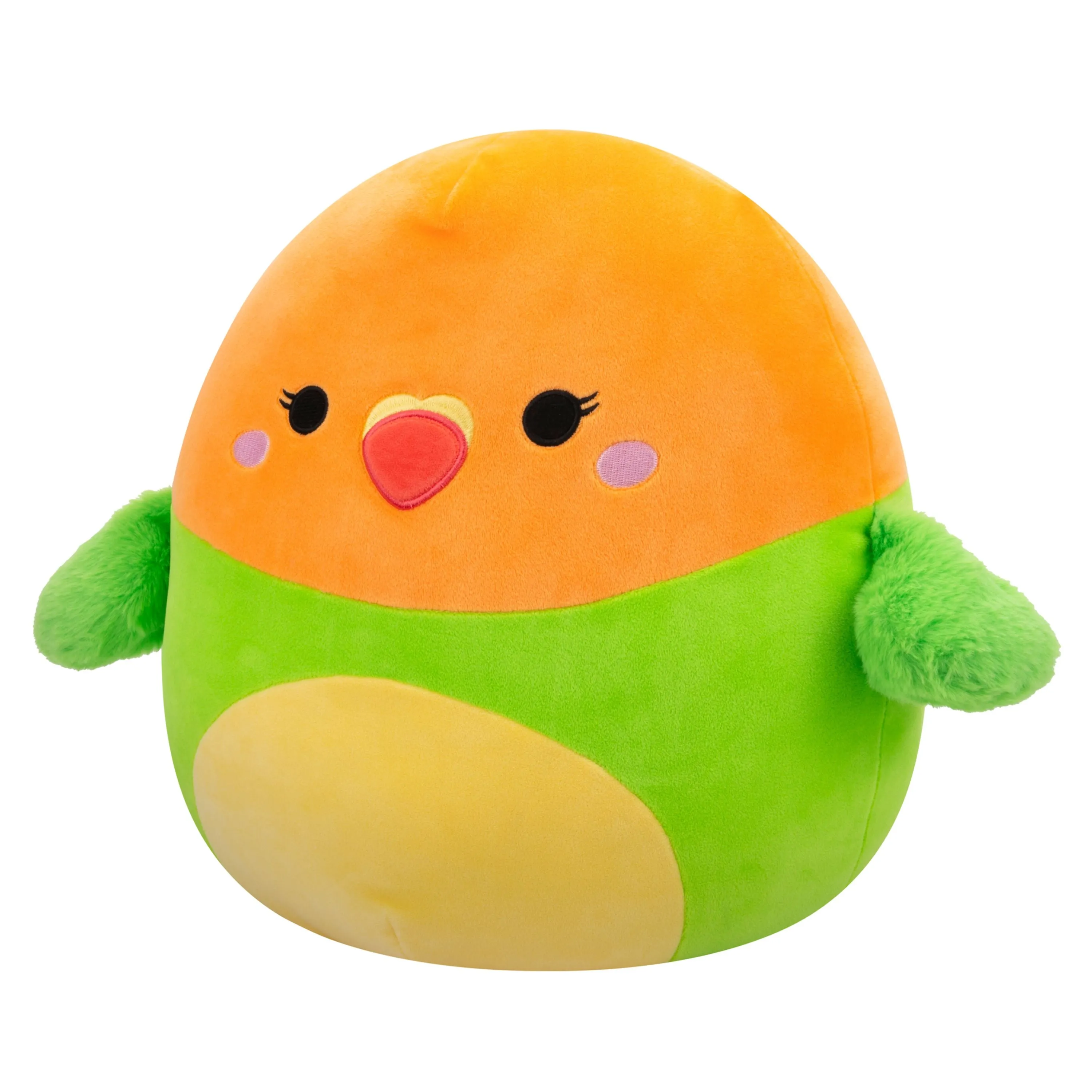 Squishmallows 14 Inch S20 Plath Green And Orange Love Bird