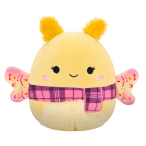 Squishmallows 5 Inch Plush Series 20 Miry Yellow Moth With Pink Plaid Scarf