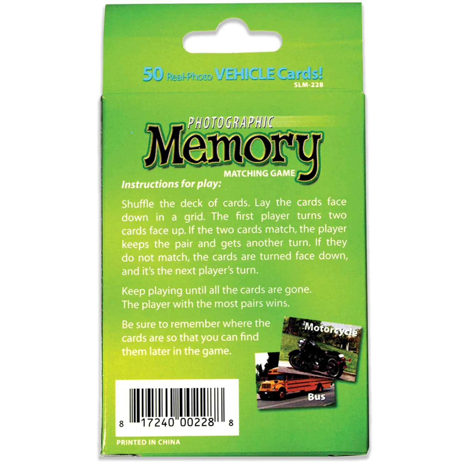Stages Learning Photographic Memory Match Game - Vehicles Edition - 3 Pack