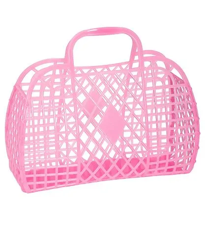 Sun Jellies: Small Basket - Neon Pink