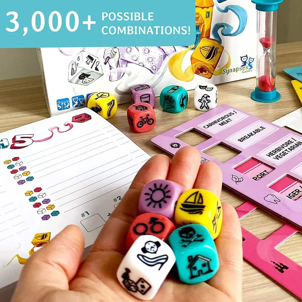 Synapses Games Match 5 Creative Word Linking Board Game