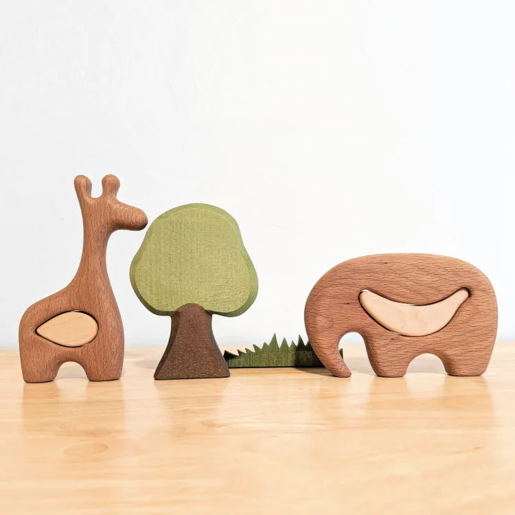 Tateplota | Mini Wooden Puzzle | Elephant