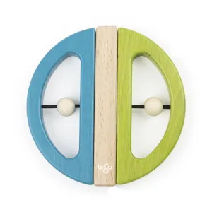 Tegu Swivel Bugs Green & Teal Magnetic Wooden Blocks