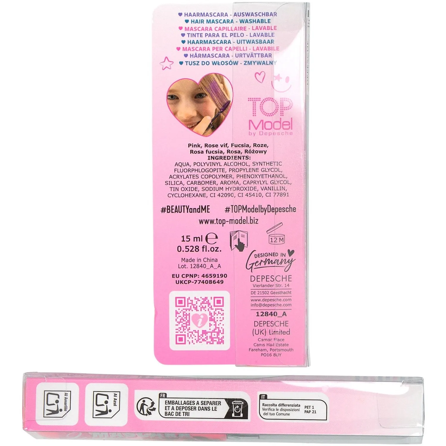 TOPModel Beauty And Me Hair Mascara Pink