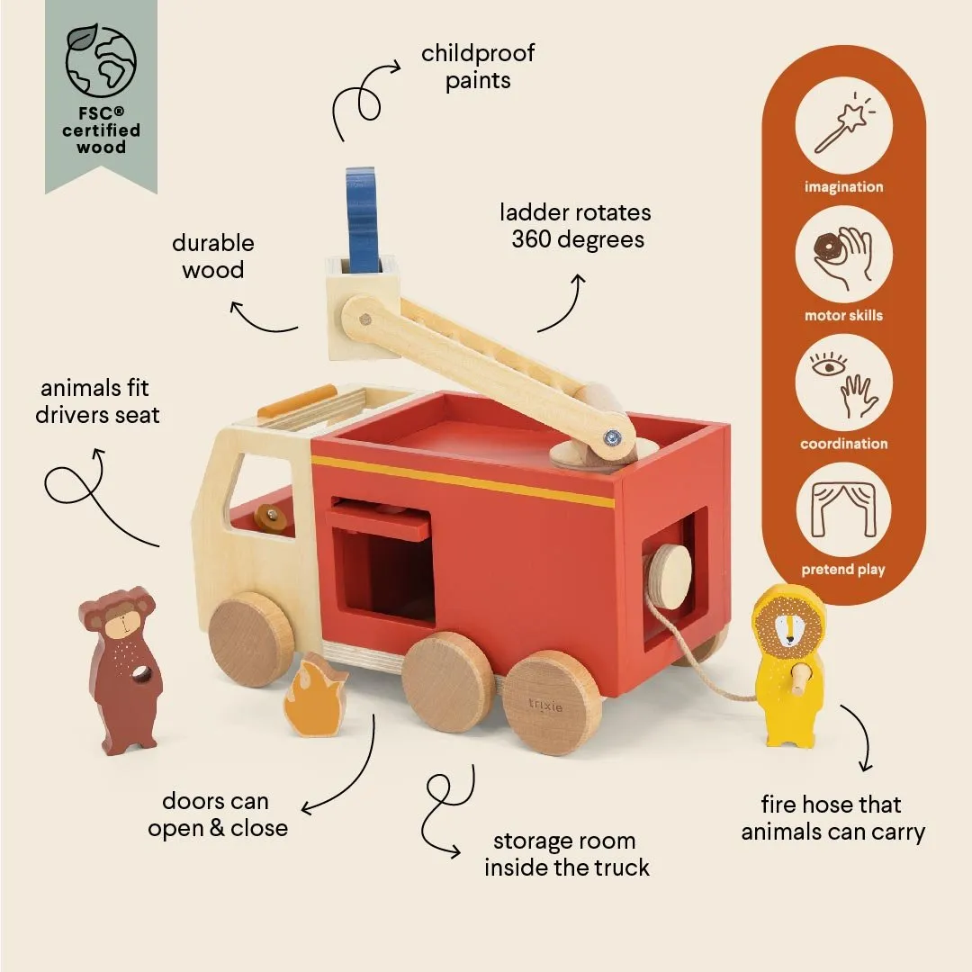 Trixie: Wooden Fire Truck