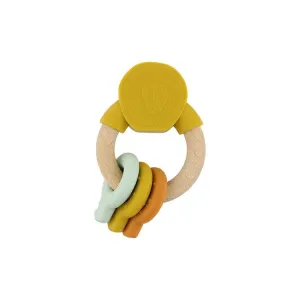 Trixie: Wooden silicone activity ring - Mr. Lion