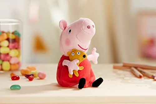 Ty UK Peppa Pig Beanie - Soft Plush Toy for Ages 3  (46128)