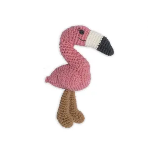 Weegoamigo Crochet Rattle Fancy Flamingo