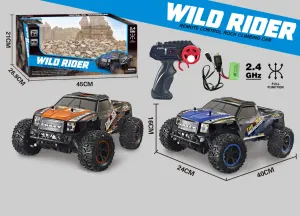 Wild Rider 1:10 Remote Control Pickup Truck Black/Orange