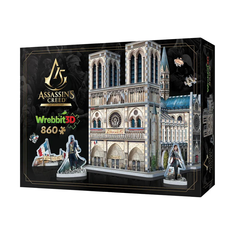 Wrebbit Assassin's Creed Unity Notre-Dame 3D Puzzle - 860 Piece Set