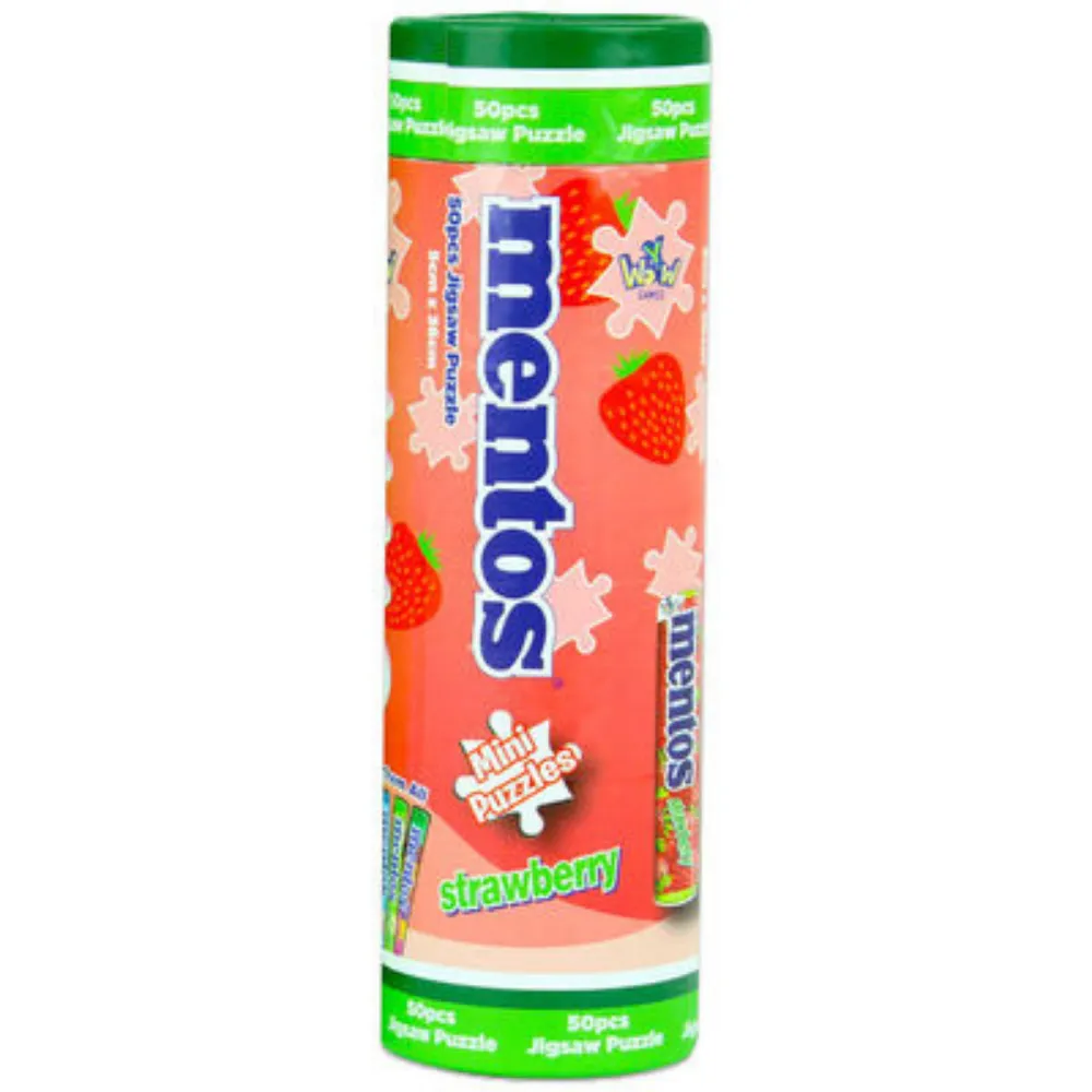 Y-Wow Mentos Licensed 50 Piece Mini Puzzle Strawberry